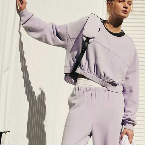 Free People / On Your Mark Hoodie / FP Movement Slightly Cropped Sweatshirt - Picture 1 of 2